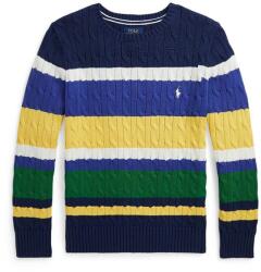 Ralph Lauren gyerek pamut pulóver zöld, könnyű, 323941097001 - zöld 136-138
