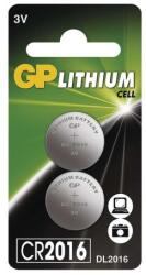 GP Batteries GP CR2016 lítium gombelem (2db) 1042201612