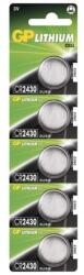 GP Batteries Lítium elem GP CR2430 - 5 db 1042243015