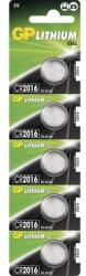 GP Batteries Lítium elem GP CR2016 - 5 db 1042201615