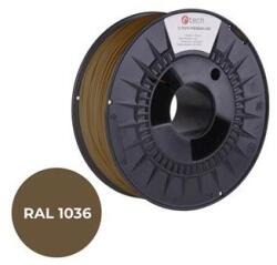 C-TECH Nyomdafüzér (filament) C-TECH PREMIUM LINE, PLA, gyöngyház arany, RAL1036, 1, 75 mm, 1 kg 3DF-P-PLA1.75-1036