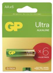 GP Batteries GP Alkáli elem ULTRA AA (LR6) - 6 db 1013226000