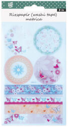 Stick Art Washi Tape Rizspapír Matrica Színes Pillangóminta 2 ív/bliszter (ABFX0293)