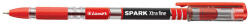 Luxor Spark Xtra Fine Golyóstoll 0, 5 mm Piros Tinta Kupakos (KDAX0158)