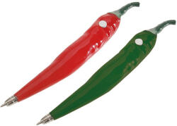 School Art Supplies Golyóstoll 0, 7 mm Kék Tinta Paprika Mintás Test Mágneses Kupakos (KDAX0204)