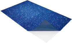 CreArt Öntapadós Dekorgumi Lap kb. 21x30 cm Csillámos Kék (GL-EVA-009-ST)