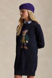 Ralph Lauren gyerek pamutruha sötétkék, mini, egyenes, 313950801001 - sötétkék 136-142
