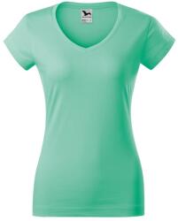 MALFINI Tricou femei Fit V-neck - Mentă | XL (1629516)