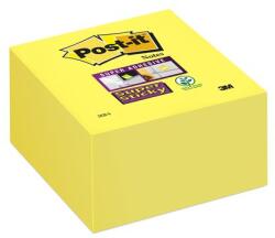 3M Öntapadó jegyzettömb, 76×76 mm, 350 lap, 3M POSTIT „Super Sticky, sárga (LP2028SS)