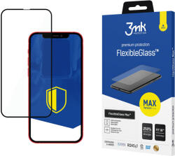 3mk Protection FlexibleGlass Max iPhone 13/13 Pro 6.1", fekete, hibrid üvegfólia, átlátszó,
