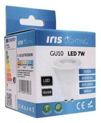 Iris Lighting GU107W3000K 7W 560lm 3000K GU10 LED fényforrás (IL-GU107W3000K) - mystock