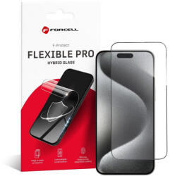 Forcell hajlékony nano üveg 5D iPhone 15 Pro Max, fekete