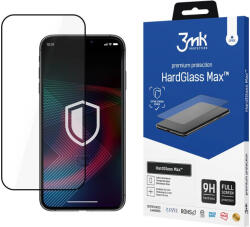 3mk Protection HardGlass Max iPhone 14 Pro Max 6.7" teljes képernyős ujjlenyomamentes edzett üvegfólia, fekete