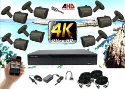Monitorrs Security - 4k AHD kamerarendszer 7 kamerával 8 Mpix GT - 6036K7