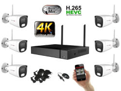 Monitorrs Security - Wifi IP 4K kamerarendszer 6 kamerával 8 Mpix. - 6125k6