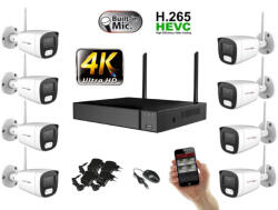 Monitorrs Security - Wifi IP 4K kamerarendszer 8 kamerával 8 Mpix. - 6125k8