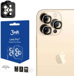 3mk Protection Lens Protection Pro iPhone 14 Pro/14 Pro Max kamera objektív védelem rögzítőkerettel 1db, arany