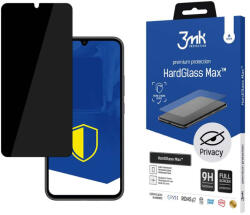 3mk Protection HardGlass Max Privacy iPhone 15 Plus 6.7" teljes képernyős ujjlenyomamentes edzett üvegfólia, fekete