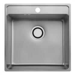 Laveo BESOS egymedencés mosogató, szövetmintás inox (SLB_310T) - mosibolt