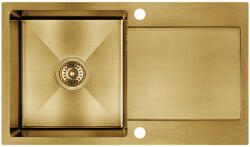 Laveo MARMARA egymed. csepptálcás mosogató, Arany (SAM_G11T)