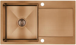 Laveo MARMARA egymed. csepptálcás mosogató, rózsaarany (SAM_811T)