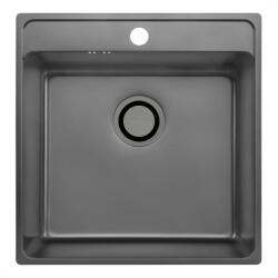 Laveo BESOS egymedencés mosogató, Grafit (SLB_510T)