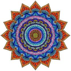 Woodbest Varázslatos mandala - különleges fa kirakó 212db /31cm x 31cm/
