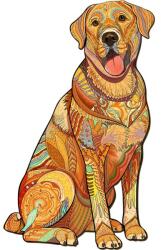 Woodbest Játékos Labrador - különleges fa kirakó 284db /42cm x 25cm/