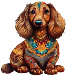 Woodbest Hosszú szőrű tacskó - különleges fa kirakó 260db /30cm x 34cm/