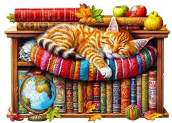 Woodbest Álmodozó cica - különleges fa kirakó 240db /34cm x 24cm/