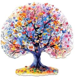 Woodbest Az élet fája - Tavasz - különleges fa kirakó 265db /34cm x 33cm/