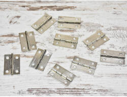 Zsanér ezüst nagy - 270 fokban nyílik (csavar nélkül)! 10db/csomag - csinaldmagadshop