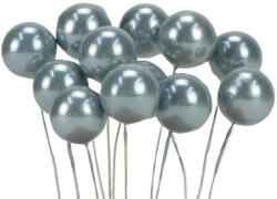  Jégkék gyöngyház bogyó nagy 12db/csomag