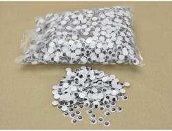 Mozgó szem, kerek 1, 2cm 4000db/csomag - OKOSÁR!