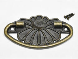Fém fogantyú lótusz + csavarok 5db/csomag - csinaldmagadshop