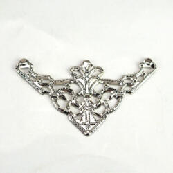  Fém sarokdísz ezüst 8db/csomag - csinaldmagadshop