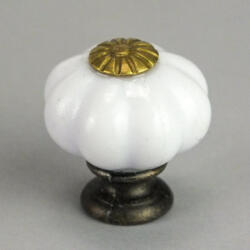  Fiókgomb porcelánhatású 2, 5cm 5db/csomag