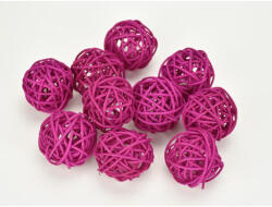  Vessző gömb magenta 4cm 10db/csomag - csinaldmagadshop