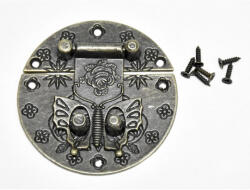 Fém csat kerek + csavarok 5db/csomag - csinaldmagadshop