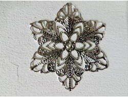  Fém dekorációs kellék virág 10db/csomag - csinaldmagadshop