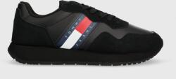 Tommy Jeans bőr sportcipő TJM MODERN RUNNER fekete, EM0EM01316 - fekete Férfi 45