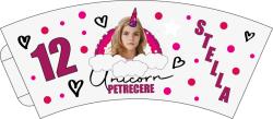 Personal Pahare din hârtie personalizate 6 buc - Unicorn