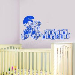 SMAER Sticker Strumf - Sticker de perete personalizat cu nume - M_rime: 120cm*60cm