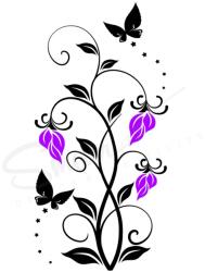 SMAER Sticker floral - Sticker de perete floare candle - M_rime: 100cm*50cm