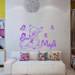 SMAER Sticker Bambi - Sticker de perete personalizat cu nume - M_rime: 60cm*40cm