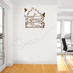 SMAER Sticker des otthon - Sticker de perete in limba maghiara - M_rime: 50cm*48cm