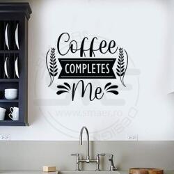 SMAER Sticker Cafea - Autocolant Bucatarie - Sticker cu Mesaj Coffee - M_rime: 60cm*50cm