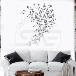 SMAER Sticker Perete Note Muzicale - Autocolant de Perete - M_rime: 120cm*100cm