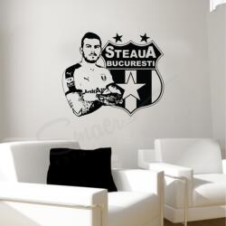 SMAER Sticker Denis Alibec - Sticker de perete silueta, logo steaua - M_rime: 90cm*75cm