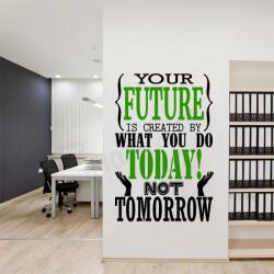 SMAER Sticker motivational future - Sticker de perete birou 2 - M_rime: 60cm*40cm